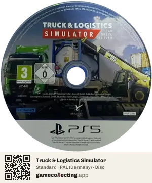 Truck & Logistics Simulator PlayStation 5, PAL disc