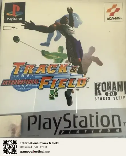 International Track & Field PlayStation, PAL box front