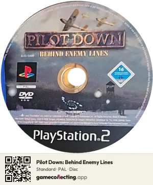 Pilot Down: Behind Enemy Lines PlayStation 2, PAL disc
