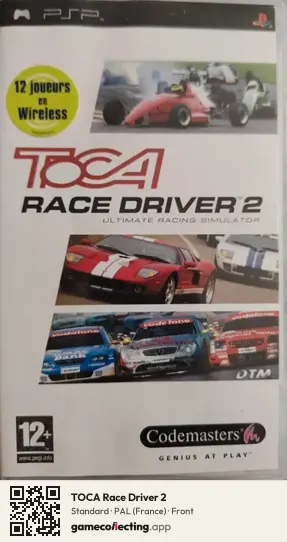 TOCA Race Driver 2 PlayStation Portable, France box front