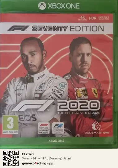 F1 2020 Xbox One, Germany box front