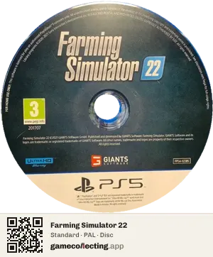 Farming Simulator 22 PlayStation 5, PAL disc