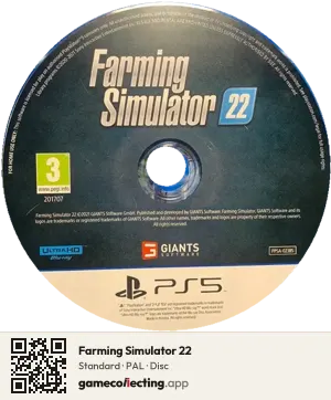 Farming Simulator 22 PlayStation 5, PAL disc