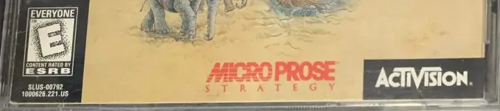 Civilization II, the ESRB box on its front