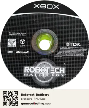 Robotech: Battlecry Xbox, PAL disc