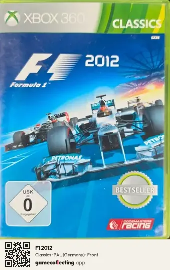 F1 2012 Xbox 360, Germany box front