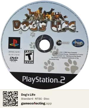 Dog's Life PlayStation 2, NTSC disc