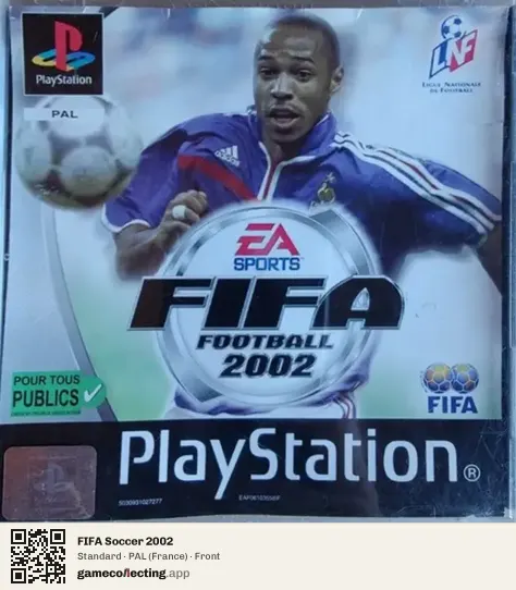 FIFA Soccer 2002 PlayStation, France box front
