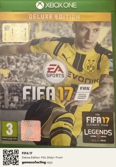 FIFA 17 Xbox One, Italy box front