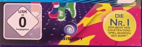 Just Dance 3, the USK square on its front