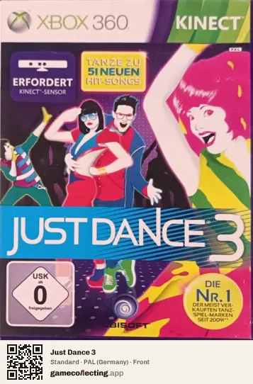 Just Dance 3 Xbox 360, Germany box front