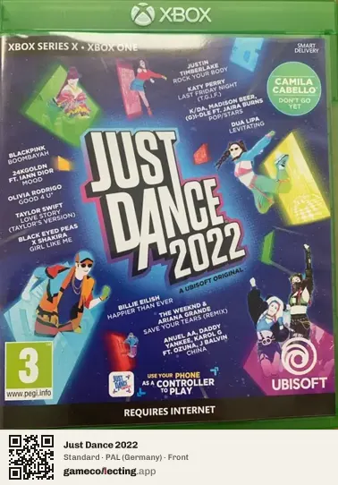 Just Dance 2022 Xbox Series X, Germany box front