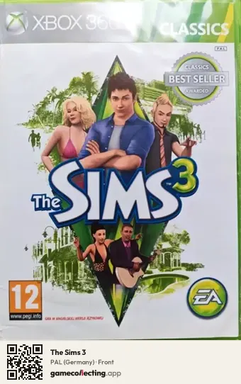 The Sims 3 Xbox 360, Germany box front
