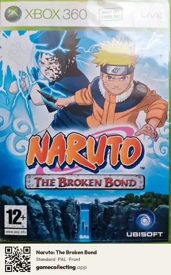 Naruto: The Broken Bond Xbox 360, PAL box front
