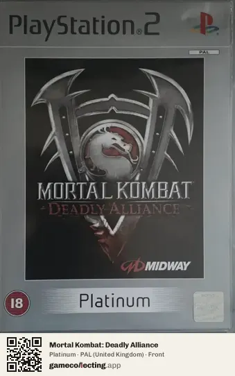 Mortal Kombat: Deadly Alliance PlayStation 2, United Kingdom box front