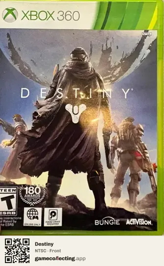 Destiny Xbox 360, NTSC box front