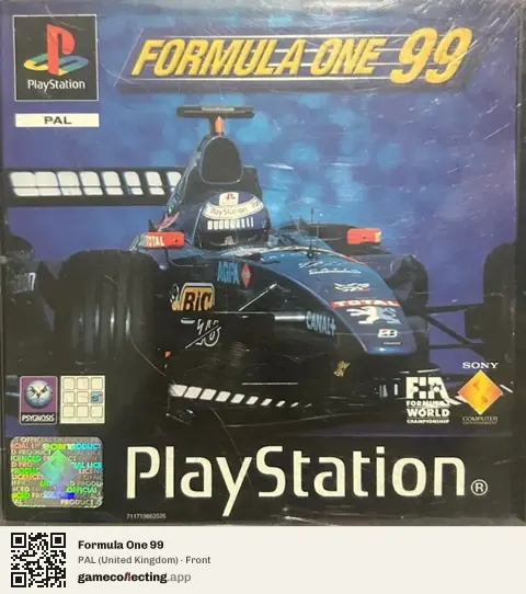 Formula One 99 PlayStation, United Kingdom box front