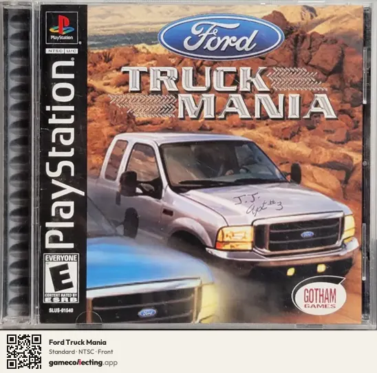 Ford Truck Mania PlayStation, NTSC box front