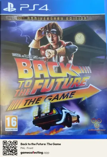 Back to the Future: The Game PlayStation 4, PAL box front