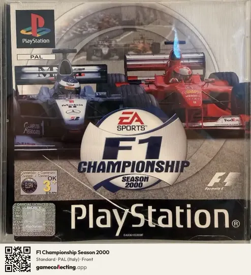 F1 Championship Season 2000 PlayStation, Italy box front