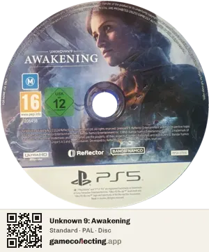 Unknown 9: Awakening PlayStation 5, PAL disc