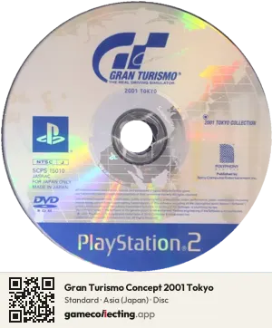 Gran Turismo Concept 2001 Tokyo PlayStation 2, Asia disc