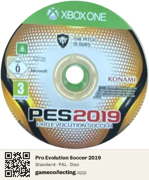Pro Evolution Soccer 2019 Xbox One, PAL disc