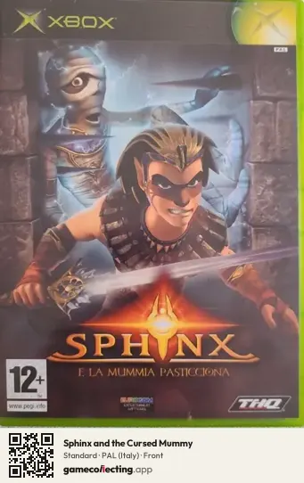 Sphinx and the Cursed Mummy Xbox, Italy box front