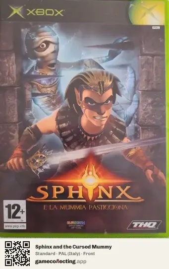 Sphinx and the Cursed Mummy Xbox, Italy box front