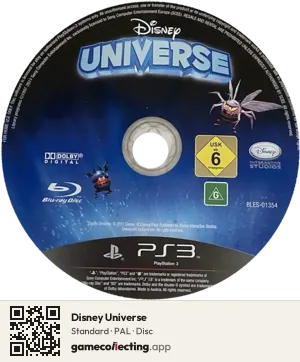 Disney Universe PlayStation 3, PAL disc