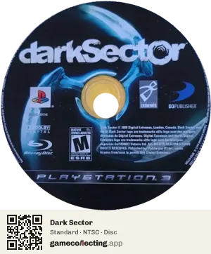 Dark Sector PlayStation 3, NTSC disc