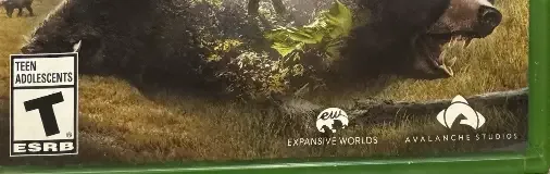 theHunter: Call of the Wild, the ESRB box on its front