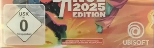 Just Dance 2025 Edition, the USK square on its front