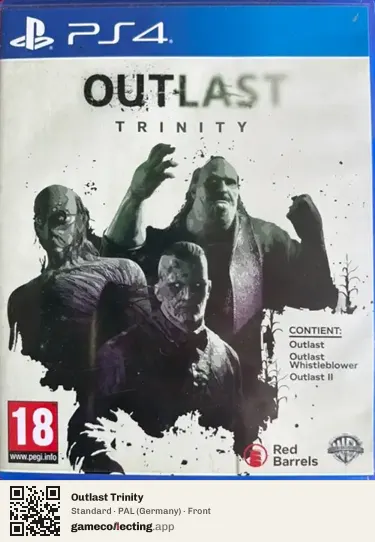 Outlast Trinity PlayStation 4, Germany box front