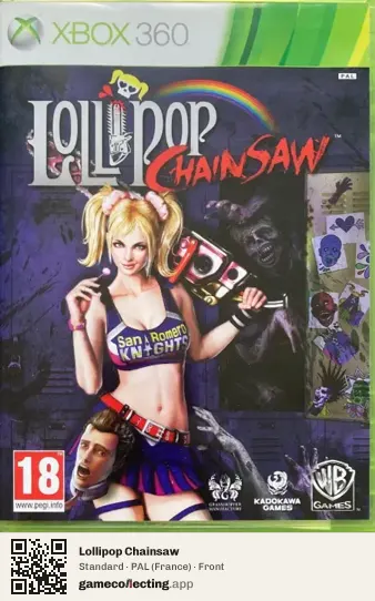 Lollipop Chainsaw Xbox 360, France box front