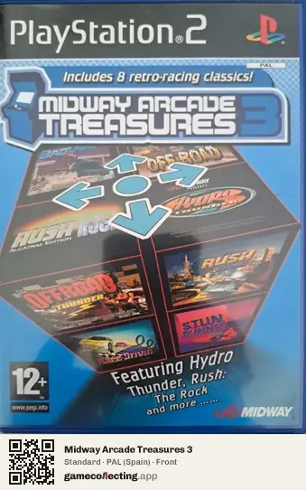 Midway Arcade Treasures 3 PlayStation 2, Spain box front