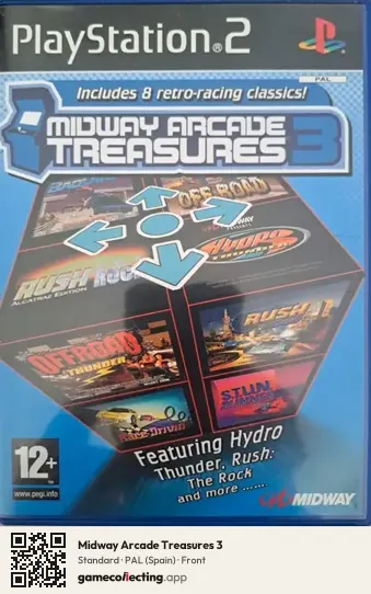 Midway Arcade Treasures 3 PlayStation 2, Spain box front