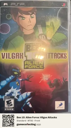Ben 10: Alien Force: Vilgax Attacks PlayStation Portable, NTSC box front
