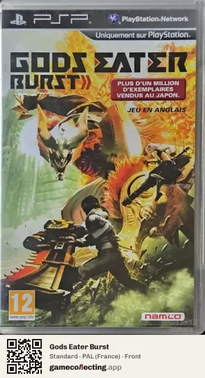Gods Eater Burst PlayStation Portable, France box front