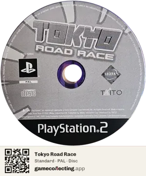 Tokyo Road Race PlayStation 2, PAL disc