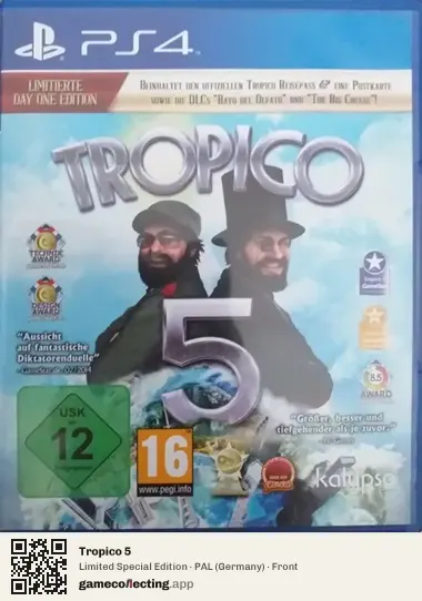 Tropico 5 PlayStation 4, Germany box front
