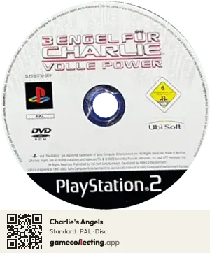 Charlie's Angels PlayStation 2, PAL disc