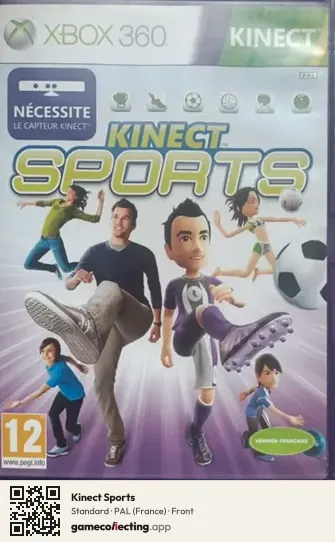 Kinect Sports Xbox 360, France box front
