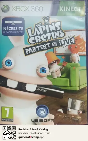 Rabbids: Alive & Kicking Xbox 360, France box front