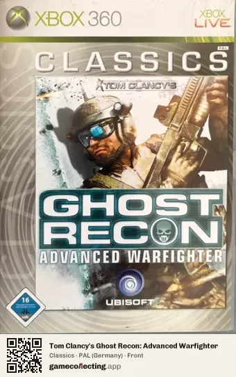 Tom Clancy's Ghost Recon: Advanced Warfighter Xbox 360, Germany box front
