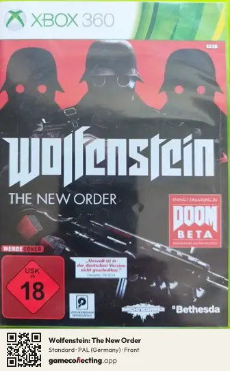 Wolfenstein: The New Order Xbox 360, Germany box front