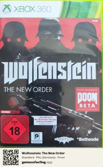 Wolfenstein: The New Order Xbox 360, Germany box front