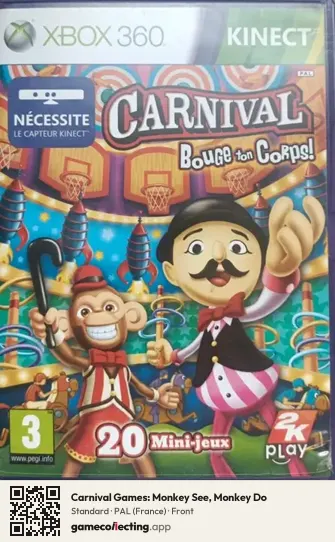 Carnival Games: Monkey See, Monkey Do Xbox 360, France box front