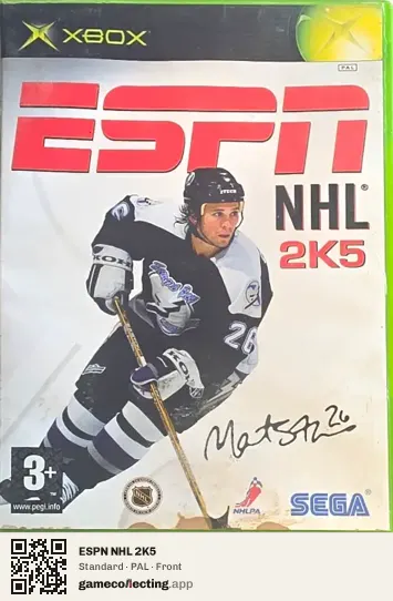 ESPN NHL 2K5 Xbox, PAL box front