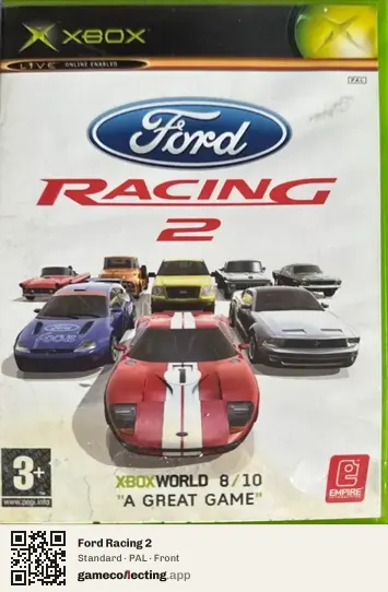Ford Racing 2 Xbox, PAL box front